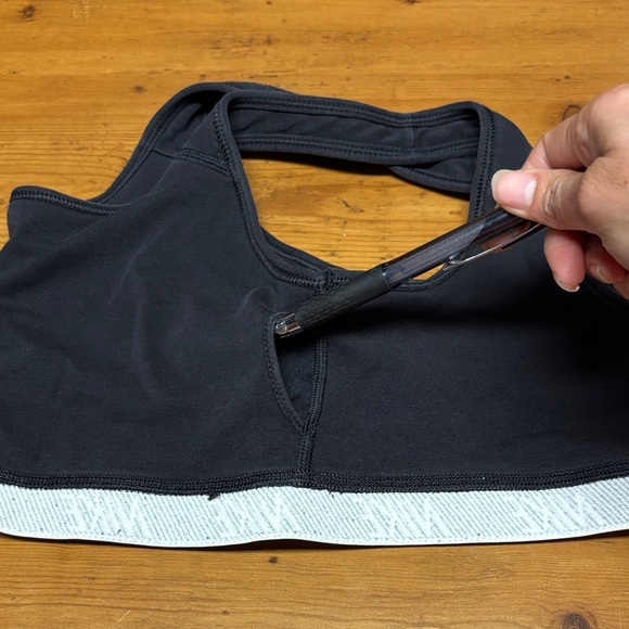 Nike Women's Black and White Sports Bra - Picture 8 of 8